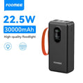 FOOMEE AF32 30000mAh 22.5w Fast Charging Power Bank with Flashlight, Type-C, Built-in Strap