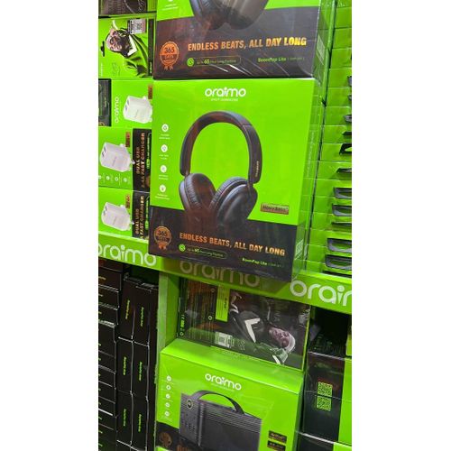 Oraimo Boom-Pop Lite ENC 65-hrs Playtime Over-Ear Wireless Headphone Headset OHP-317 Black