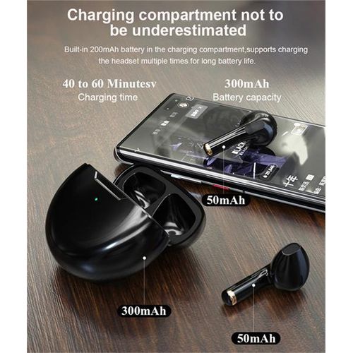 Pro6 Bluetooth 5.3 Wireless Headphones Sports Earbuds