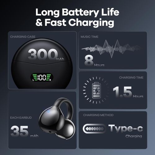 JUZEE Earbuds Wireless Bluetooth Headphones.