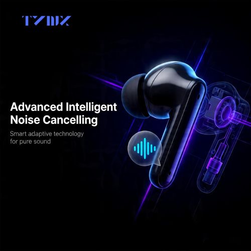 TYNIX H18 Bluetooth 5.4 Earbuds HiFi Stereo Sound